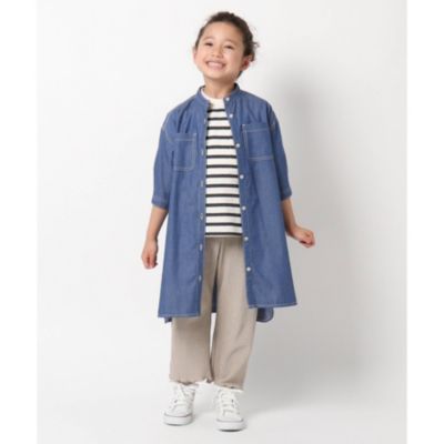 The Shop Tk Kids ティーケー サップキッド キッズ の ママとリンクコーデ ダンガリーシャツワンピース通販 集英社happy Plus Store