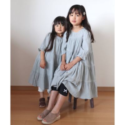 Shoo La Rue Kids シューラルー キッズ の 90 150cm 楊柳ティアードワンピース通販 集英社happy Plus Store