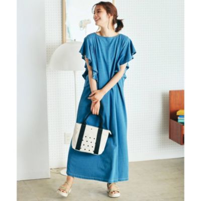 Grove グローブ の S Ll カットデニム袖フリルワンピース通販 集英社happy Plus Store