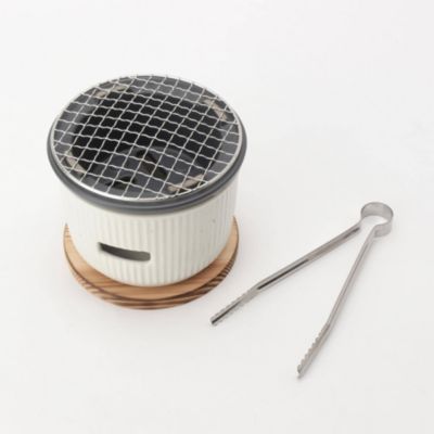 212 Kitchen Store トゥーワントゥーキッチンストア のsaliu サリュウ 炭焼きグリル小 白通販 Mirabella Homme ミラベラオム メンズファッション通販