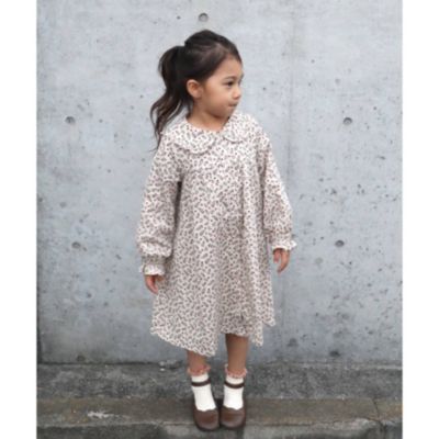 Shoo La Rue Kids シューラルー キッズ の 90 130cm レトロ花柄衿付きワンピース通販 集英社happy Plus Store