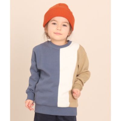 The Shop Tk Kids ティーケー サップキッド キッズ の 140cmまで バイカラー切替ウラケプルオーバー通販 集英社happy Plus Store