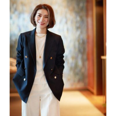 Opaque Clip オペーク ドット クリップ のサマーウールmix ネイビーブレザー Japan Fabric 通販 集英社happy Plus Store