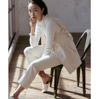 The Shop Tk Women ザ ショップ ティーケー レディース のリネン混ミドル丈ジレ通販 集英社happy Plus Store