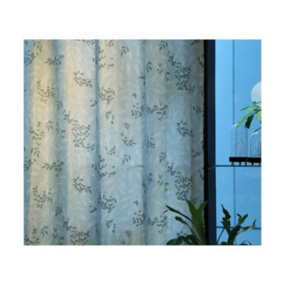 LAURA ASHLEY HOME 【グリーンデイル/洗える/リサイクル】ボタニカルプリントカーテン　W100×H200cm