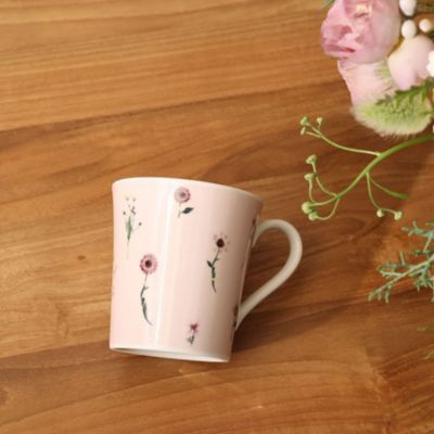 LAURA ASHLEY HOME プレスドフラワー柄　マグカップ