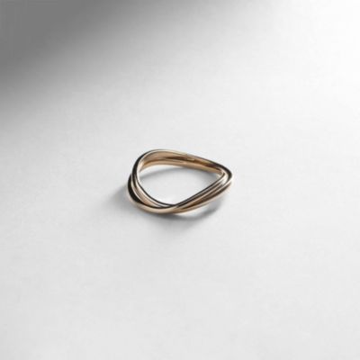 COCOSHNIK(ココシュニック)のK10ウエーブ2連 リング通販 Marisol  