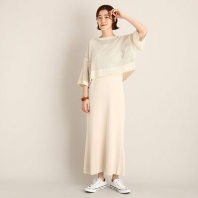 The Shop Tk Women ザ ショップ ティーケー レディース の 大人気のセットアイテムが夏仕様で登場 メッシュ ノースリーブワンピース通販 集英社happy Plus Store