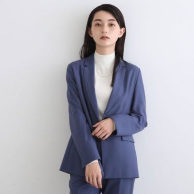 INDIVI 【冬スーツ/ウール混/SETUP可能/日本製】テーラードジャケット