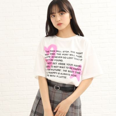 PINK-latte(ピンクラテ)のスプレープリントTシャツ通販 | 集英社HAPPY