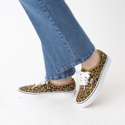 Vans authentic shop platform leopard