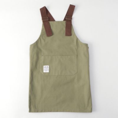 212 KITCHEN STORE カバーオールキッズエプロン KHAKI ＜FABORI ファボリ＞