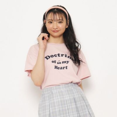 PINK-latte(ピンクラテ)の【130cmあり】チェリーロゴTシャツ通販