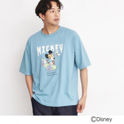 THE SHOP TK(Men)(ザ ショップ ティーケー：メンズ)の【DISNEY/親子リンク】ミッキーマウス ディズニー半袖Ｔシャツ通販 |  集英社HAPPY PLUS STORE