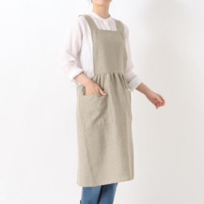 プラージュ 2.5万 サイドスリットリネンキャミワンピース ブラウン  