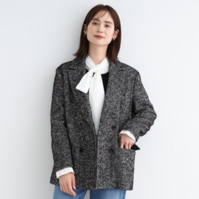 INDIVI(インディウ゛ィ)の【トレンド◎】リングヘリンボーン柄ダブル  