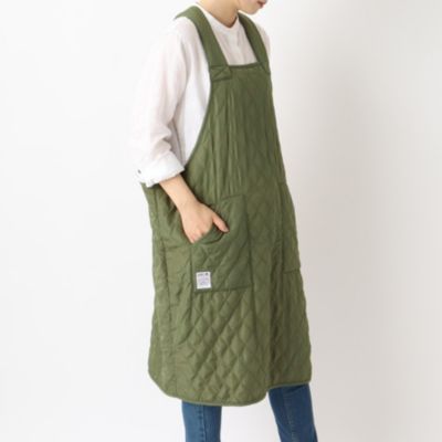 212 KITCHEN STORE(トゥーワントゥーキッチンストア)のキルトカバーオールエプロン OLIVE ＜FABORI ファボリ＞通販 |  集英社HAPPY PLUS STORE