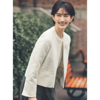 ツイードドットジャケット
