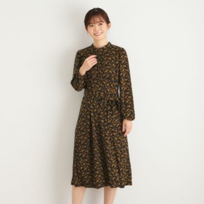 LAURA ASHLEY(ローラアシュレイ)の【WEB限定／ジャージ素材】ランナム柄 ワンピース通販 | 集英社HAPPY PLUS STORE