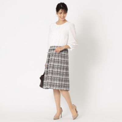 TO BE CHIC(トゥー ビー シック)のミックスヤーンファンシー ドレス