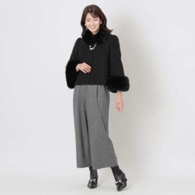 TO BE CHIC(トゥー ビー シック)の【L】フェイクファーコンビボレロ