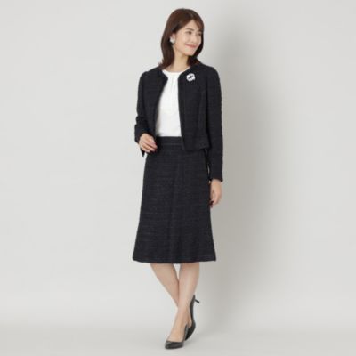 TO BE CHIC(トゥー ビー シック)のファンシーツイードノーカラー