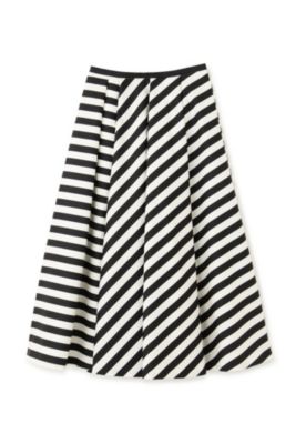 human woman(ヒューマン ウーマン)のストライププリントスカート通販