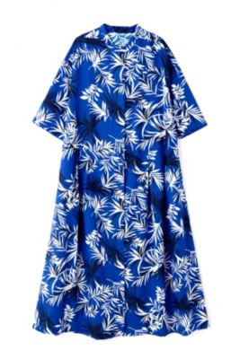 human woman(ヒューマン ウーマン)の◇リーフプリントワンピース通販