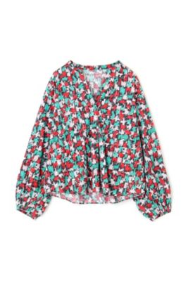 ヒューマンウーマン（HUMAN WOMAN）/◆アートプリント・コラボブラウス human woman(ヒューマン ウーマン)の◇アートプリント・コラボブラウス