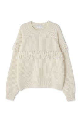 human woman / ヒューマンウーマン ◆フリンジニットプルオーバー human woman｜◇フリンジニットプルオーバー | Rakuten Fashion