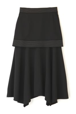 アドーア 23年製 ﾌﾞﾗｯｸ ﾀﾞﾌﾞﾙｼﾞｮｰｾﾞｯﾄｽｶｰﾄ 38 