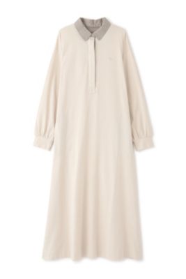 ヒューマンウーマン（human woman）/◆コーヒー染め・30／2度詰天竺ワンピース human woman(ヒューマン ウーマン)の◇コーヒー染め・30/2度詰天竺