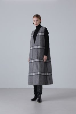 ADORE(アドーア)のアルパカシャギーチェックワンピース通販