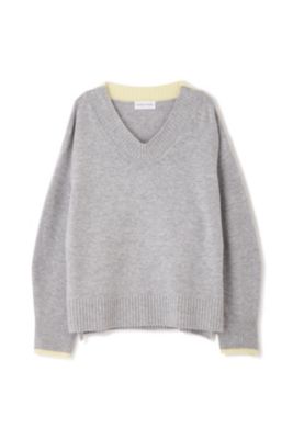 human woman / ヒューマンウーマン ◆ウールカシミヤＶネックニットプルオーバー human woman(ヒューマン ウーマン)の◇ウールカシミヤVネック