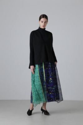 今季美品●アドーアADORE●スキージーアートプリントスカート¥68200 スキージーアートプリントスカート | ADORE（アドーア