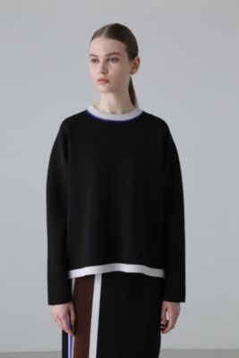 匿名発送　美品　ADORE アドーア　デザインニット　ネイビー　サイズ38 10/26迄SALE【美品】アドーア⭐️定40700円 バイカラーデザイン