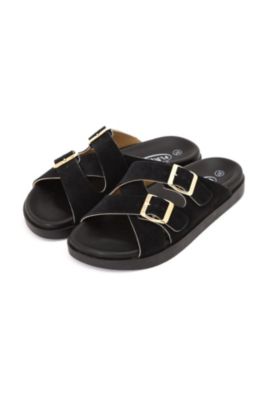 human woman(ヒューマン ウーマン)の◇ダブルベルトサンダル通販