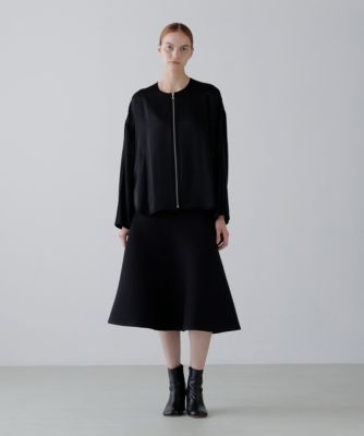 アドーアニットスカート（38）M 新品 アドーア ADORE シアーフォルムドニットスカート （グレー