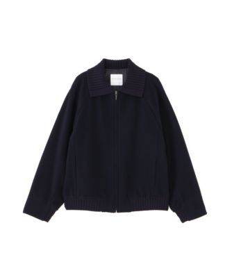 human woman(ヒューマン ウーマン)のWメルトンショートジップブルゾン