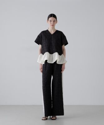 ADORE❤︎ ブロックジャガードブラウス ADORE(アドーア)の◇ブロックジャガードブラウス通販 | mirabella