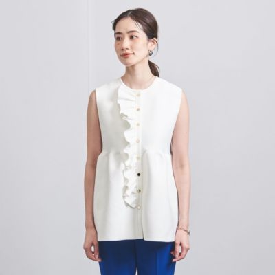 割引購入 UNITED ARROWS P フリル ニットベスト ekkocameroun.com