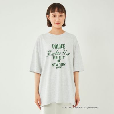 UNITED ARROWS green label relaxing 【別注】＜GOOD ROCK SPEED＞NYC ショートスリーブ プリント  Tシャツ ミディアムグレー