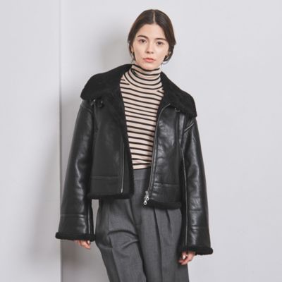 UNITED ARROWS フェイクムートン ボマージャケット