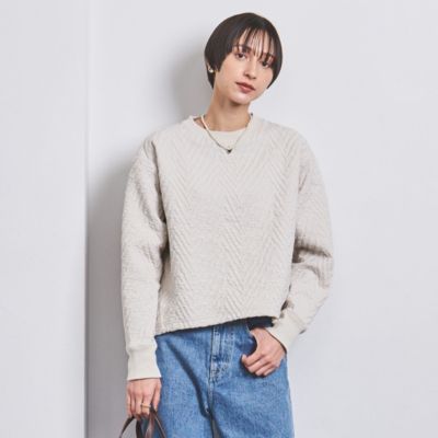 UNITED ARROWS(ユナイテッドアローズ)のキルト ジャカード スウェット