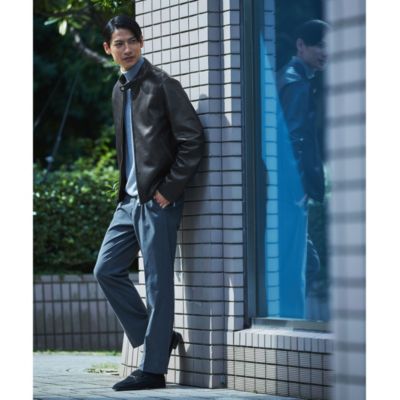 UNITED ARROWS green label relaxing：MEN’S レザー ライダース ジャケット