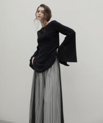 MIELI INVARIANT(ミエリ インヴァリアント)のTulle Layer Pleat Pants