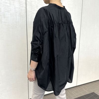 mizuiro ind(ミズイロインド)のバックギャザーワイドブラウス
