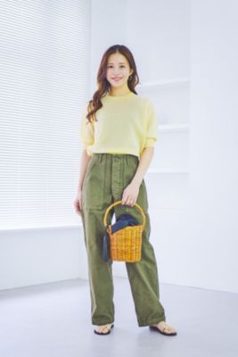 世界的に有名な SLOANE(スローン)の【高山都さんセレクト】シアー半袖クルー トップス