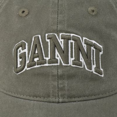 Ganni Canvas Cap★ガニー ロゴ キャップ GANNI ガニー ベースボールキャップ Cap Hat A4603 5682 A5082