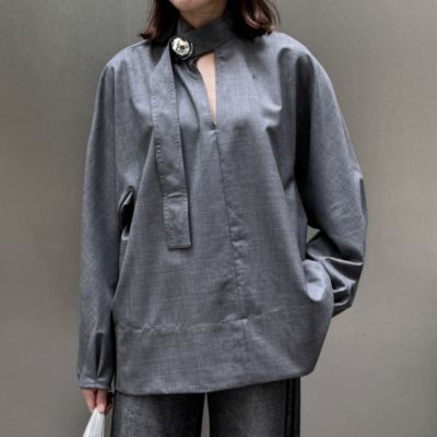 ハルノブムラタ　HEPBURN ブラウス　シャツ　黒　38 タグ付き　未使用 HARUNOBUMURATA/ハルノブムラタ】HEPBURN（シャツ/ブラウス